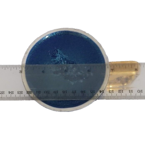 Evil Eye Coffee Tea Cup Mug Blue Iridescent with Gold Detail Ceramic - Picture 9 of 9